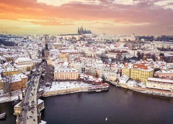 Silvester in Prag - Festlichkeit am Ufer der Moldau